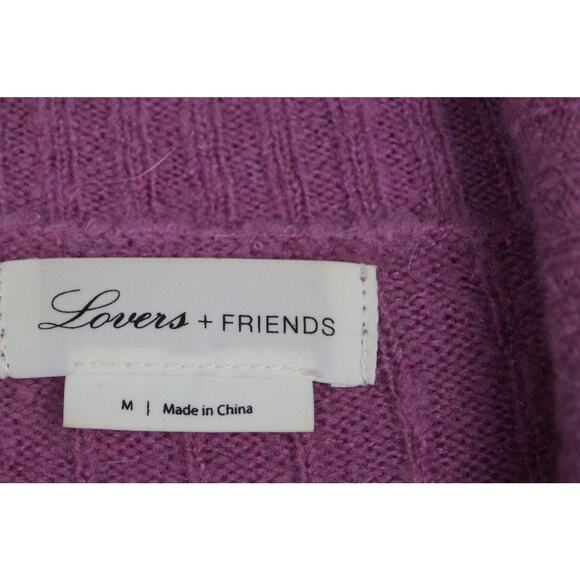 Lovers +‎ Friends Aubree Duster Cardigan Rib Knit Tie Waist Sweater Medium - Picture 5 of 15